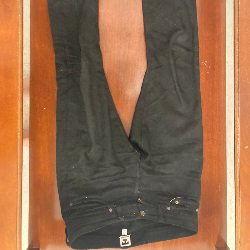 Tellason Size 30x30 Slim Taper Black Selvedge Jeans - Picture 4 of 6